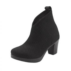 NEW CHARLESTON SHOE CO. women's woven barcelona boots in black